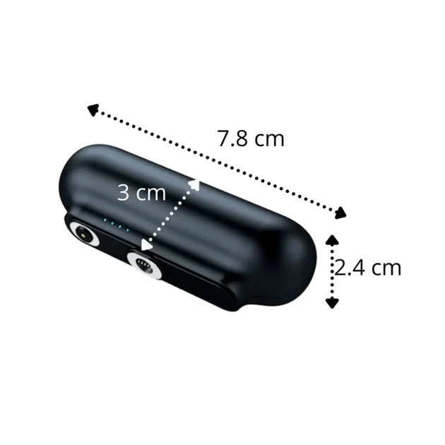 Повербанк магнитный 3 в 1 Andowl 5000mAh Power Bank 7109-3X1 с индикатором заряда съёмные разъёмы Type-C Lightning Micro-USB УМБ портативная батарея для телефона - изображение 7