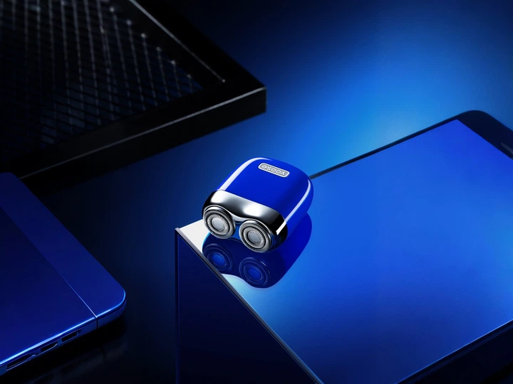 Електробритва чоловіча Yoose Mini 2.0 Синя - Фото 2 Електробритва чоловіча Yoose Mini 2.0 Синя - зображення 2