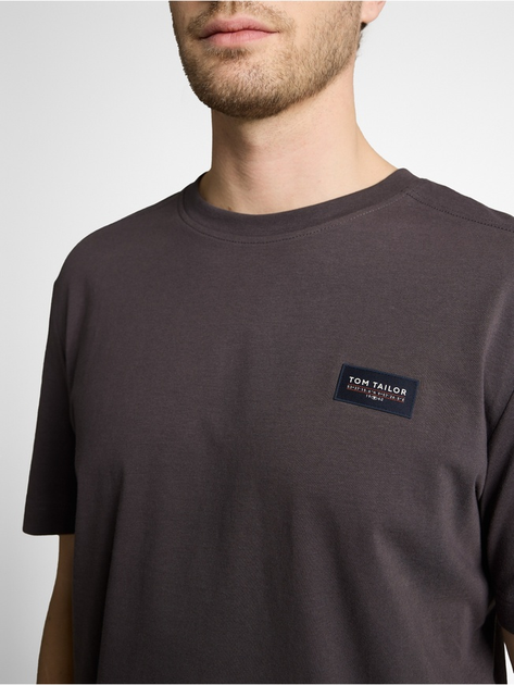 Футболка Tom Tailor t-shirt S Темно-сірий 1050187-10899 - Фото 3 Футболка Tom Tailor t-shirt S Темно-сірий 1050187-10899 - изображение 3