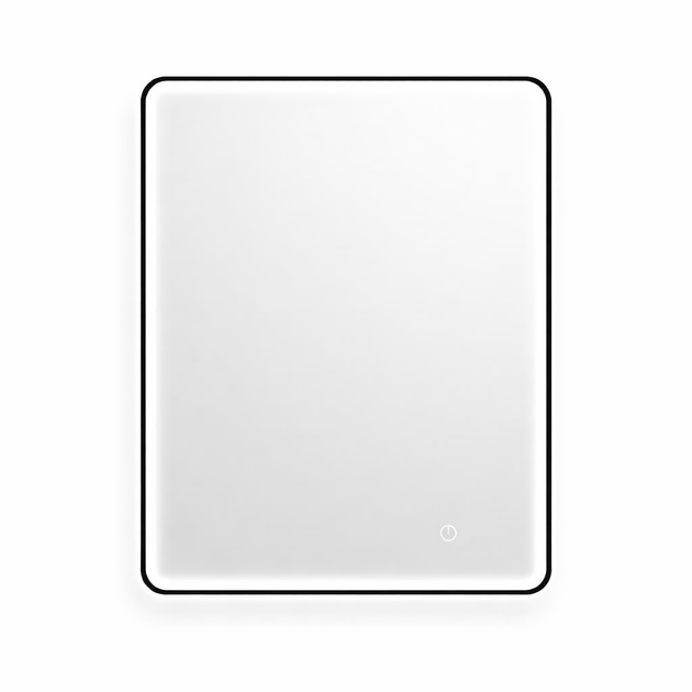 Дзеркало для ванної кімнати з LED-підсвічуванням J014 настінне дзеркало з підсвічуванням для ванної кімнати 80х60 см сенсорне керування захист від запотівання - зображення 2