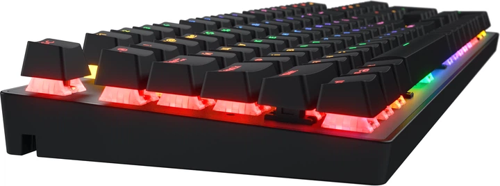 Клавіатура дротова HATOR Icefall Mecha Rainbow Hator Origin Red USB Black (HTK104UA) - зображення 5