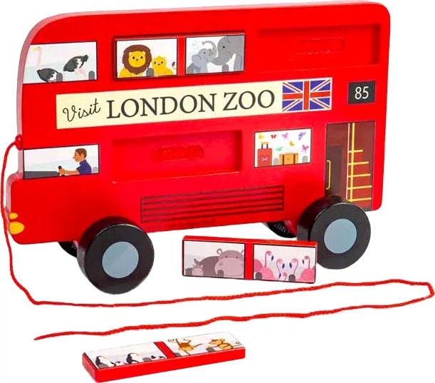 Іграшка-каталка Bigjigs Toys лондонський автобус 3000044 (691621850374) - Фото 2 Іграшка-каталка Bigjigs Toys лондонський автобус 3000044 (691621850374) - зображення 2