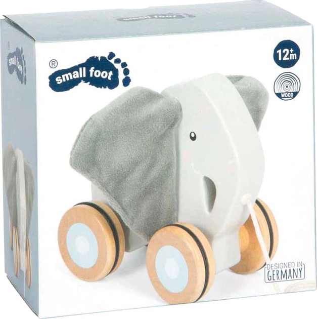 Іграшка-каталка Small Foot Слон із шарудячими вухами (4020972126245) - Фото 1 Іграшка-каталка Small Foot Слон із шарудячими вухами (4020972126245) - зображення 1
