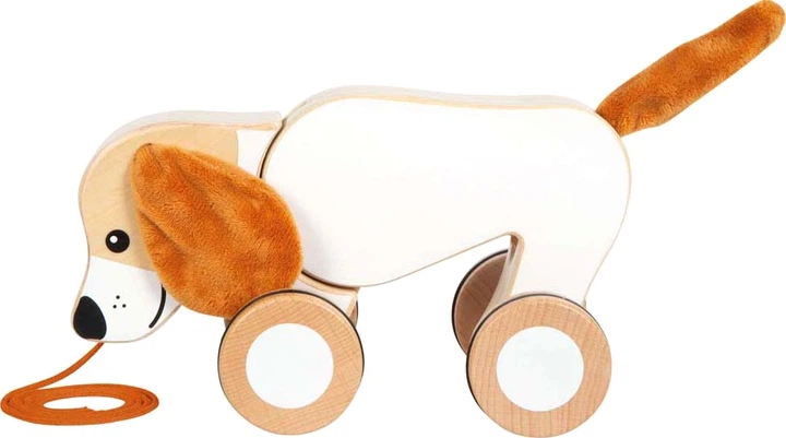 Іграшка-каталка Small Foot Собака з шарудячими вухами 5420090 (4020972125620) - зображення 5