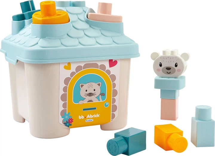 Zabawka Ecoiffier edukacyjny domek-sorter z misiem 11 elementów 1430527 (3280250079149) - obraz 2