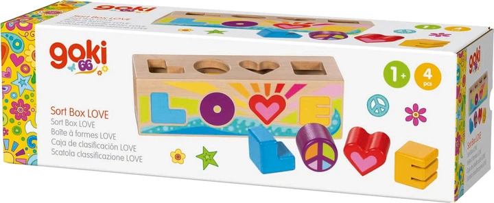 Zabawka Goki drewniany sorter kształtów: Love 5 elementów 5210694 (4013594583091) - Zdjęcie 1 Zabawka Goki drewniany sorter kształtów: Love 5 elementów 5210694 (4013594583091) - obraz 1