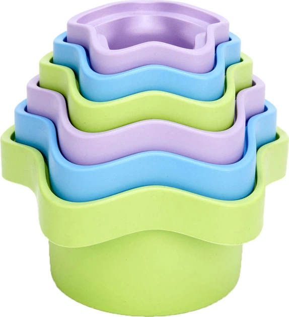 Zabawka Green Toys moje pierwsze kubeczki do układania 6 elementów 2999901 (793573685865) - obraz 3