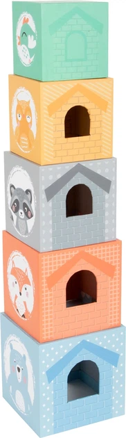 Іграшка Small Foot пастельні кубики та дерев'яні тваринки 10 елементів 5410532 (4020972117212) - Фото 4 Іграшка Small Foot пастельні кубики та дерев'яні тваринки 10 елементів 5410532 (4020972117212) - зображення 4