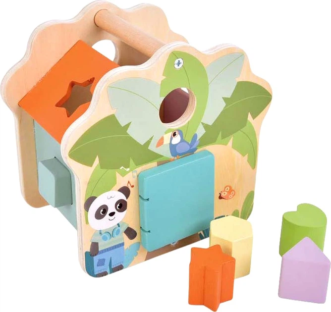Zabawka Small Foot drewniany sorter kształtów: Domek Safari 6 elementów 5420170 (4020972127679) - obraz 2