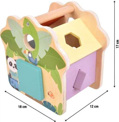 Zabawka Small Foot drewniany sorter kształtów: Domek Safari 6 elementów 5420170 (4020972127679) - obraz 5
