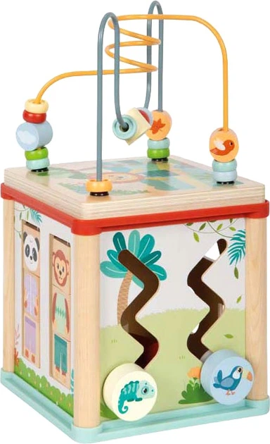 Іграшка Small Foot дерев'яний моторний сортер Jungle Friends 5420172 (4020972127655) - зображення 4