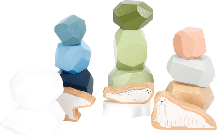 Zabawka Small Foot drewniane kamienie równowagi Arctic 15 elementów 5410849 (4020972124401) - obraz 6