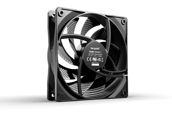 Кулер для корпуса be quiet! Pure Wings 3 high-speed Black (BL106) - изображение 2