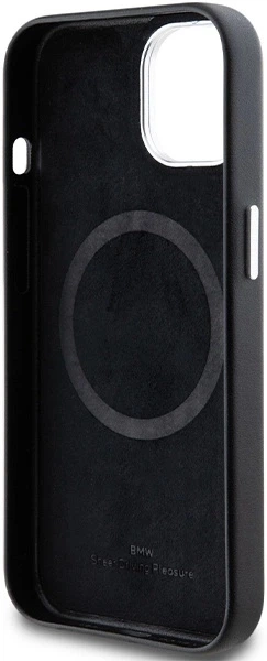 Etui BMW Signature Wrapped Metal MagSafe do Apple iPhone 14/15/13 Czarne (3666339233211) - obraz 3