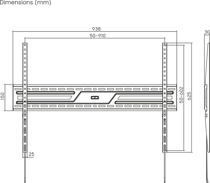 Настенное крепление для телевизора Brateck KL38-69F 43" - 100" - изображение 13