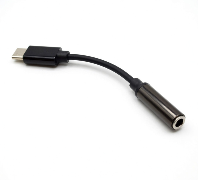 Аудіо-перехідник USB-C на Mini-jack 3.5 мм для смартфонів Black, адаптер AUX 3.5 мм під дротові навушники, аудіокабель для Samsung / Xiaomi / iPhone / Pixel / Huawei / OnePlus - зображення 8