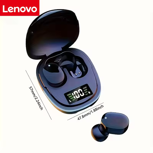 Бездротові навушники Lenovo G9S TWS Bluetooth, навушники в кейсі з індикатором зарядки Black - Фото 5 Бездротові навушники Lenovo G9S TWS Bluetooth, навушники в кейсі з індикатором зарядки Black - зображення 5