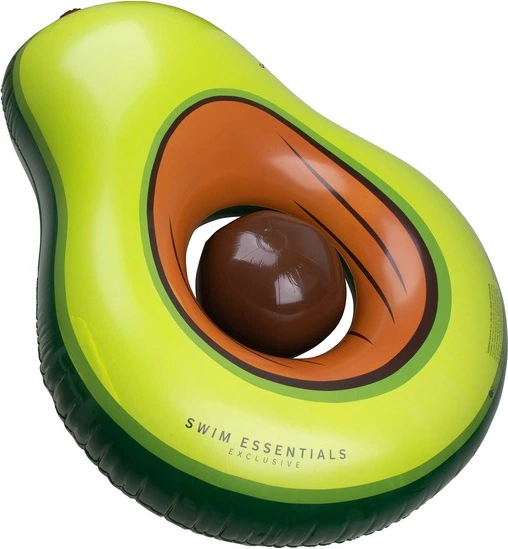 Materac dmuchany do plywania Swim Essentials Avocado z piłką 155 x 113 cm 2020SE08 (7432233922973) - obraz 2