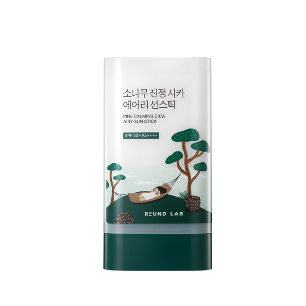 Сонцезахисний стік з екстрактом голок сосни ROUND LAB Pine Calming Cica Airy Sun Stick, 19 г - Фото 1 Сонцезахисний стік з екстрактом голок сосни ROUND LAB Pine Calming Cica Airy Sun Stick, 19 г - изображение 1