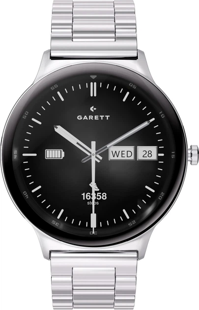Смарт-годинник Garett Quantum Silver Steel (QUANTUM_SVR_STL) - зображення 2