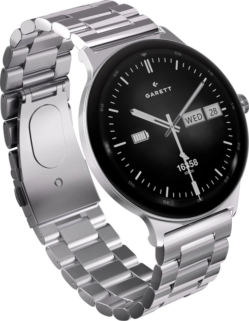 Смарт-годинник Garett Quantum Silver Steel (QUANTUM_SVR_STL) - зображення 3