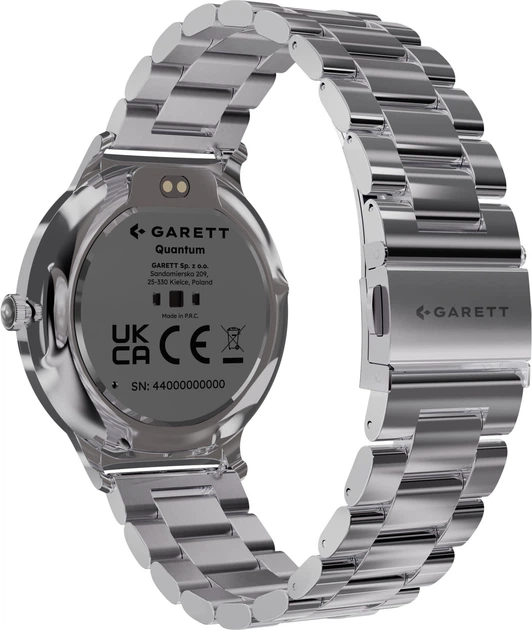 Смарт-годинник Garett Quantum Silver Steel (QUANTUM_SVR_STL) - зображення 5