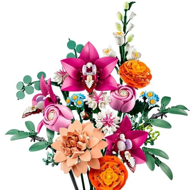 Конструктор Botanicals “Милий рожевий букет квітів” 749 деталей (10342) - Фото 11 Конструктор Botanicals “Милий рожевий букет квітів” 749 деталей (10342) - зображення 11