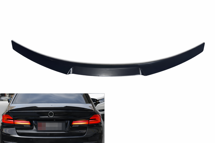 Спойлер на крышку багажника BMW G30 G38 черный глянец M4 Style накладка на багажник - изображение 2