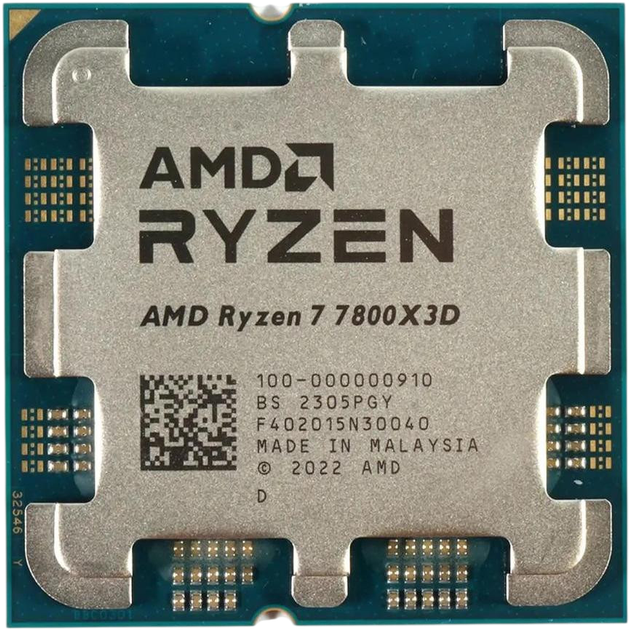 Процессор AMD Ryzen 7 7800X3D Socket AM5 (100-000000910) Б/У - Фото 1 Процессор AMD Ryzen 7 7800X3D Socket AM5 (100-000000910) Б/У - изображение 1