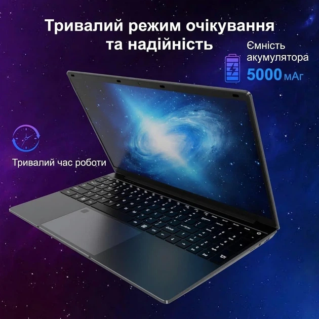 Ноутбук 15.6" PINSTONE ANL5-N95 Intel N95 RAM 16GB SSD 512GB Windows 11 (UKR) - изображение 5