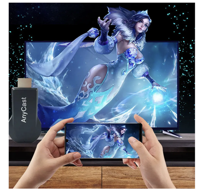Бездротовий приймач для трансляції екрану AnyCast M9 Plus ∙ Медіаплеєр бездротовий AnyCast M9 Wi-Fi для ТБ для трансляції з телефону 57174/00 - зображення 4