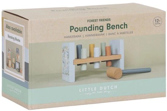 Przebijanka drewniana Little Dutch Forest Friends FSC (LD7246) (8713291772465) - Zdjęcie 1 Przebijanka drewniana Little Dutch Forest Friends FSC (LD7246) (8713291772465) - obraz 1