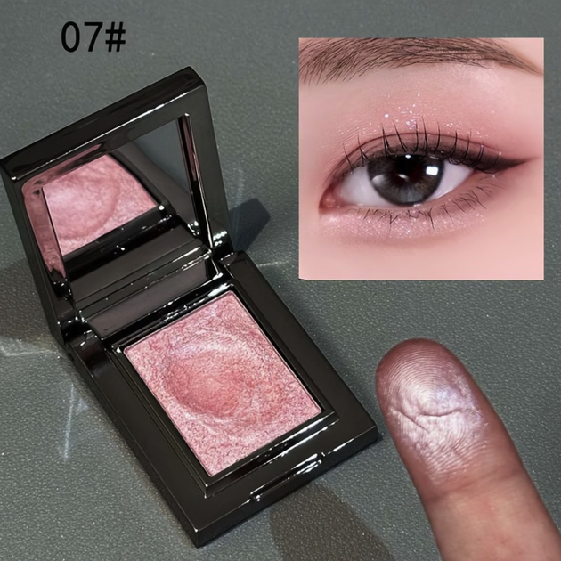 Тіні для повік із блискітками Herorange, відтінок 07 Pink - зображення 2