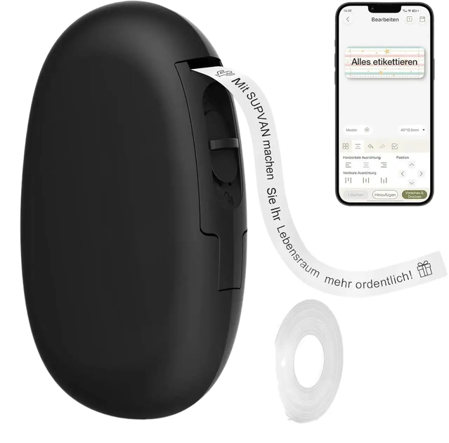 Термопринтер етикеток Katasymbol E10 Bluetooth Черный - Фото 1 Термопринтер етикеток Katasymbol E10 Bluetooth Черный - изображение 1