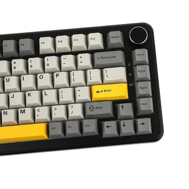 Игровая магнитная клавиатура AJAZZ AK820 Max Grey yellow - изображение 2