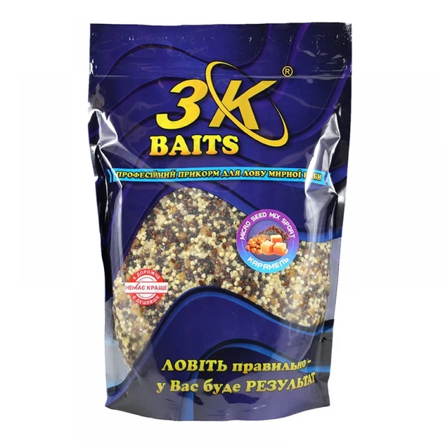 Зерновий мікс Micro Seed MIX Sport + Crushed Tiger nut Карамель 800г (3к02402) - Фото 1 Зерновий мікс Micro Seed MIX Sport + Crushed Tiger nut Карамель 800г (3к02402) - зображення 1