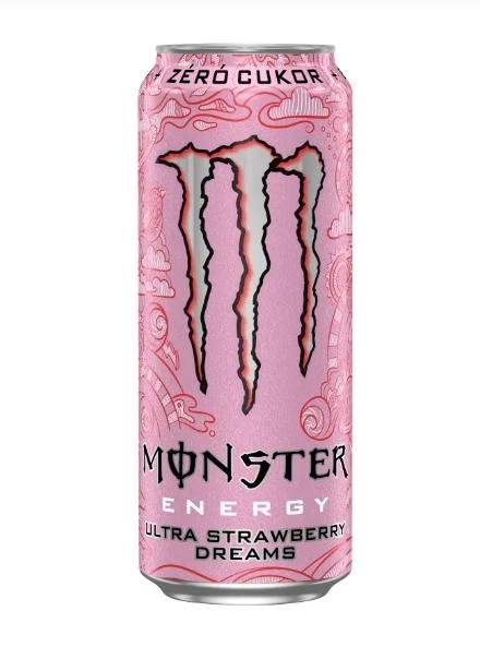Напій енергетичний Monster Ultra Strawberry Dreams 500 мл - Фото 1 Напій енергетичний Monster Ultra Strawberry Dreams 500 мл - зображення 1