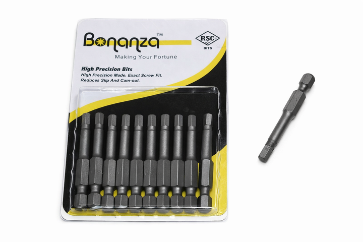 Бита Bonanza SW4 шестигранник L=50 мм (1шт) (bit091) - Фото 2 Бита Bonanza SW4 шестигранник L=50 мм (1шт) (bit091) - изображение 2