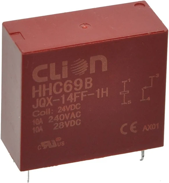 Реле HHC69B JQX-14FF-1H 24VDC 10A для зварювального інвертора Tekhmann TWI-300 TIG (св119) - Фото 1 Реле HHC69B JQX-14FF-1H 24VDC 10A для зварювального інвертора Tekhmann TWI-300 TIG (св119) - зображення 1