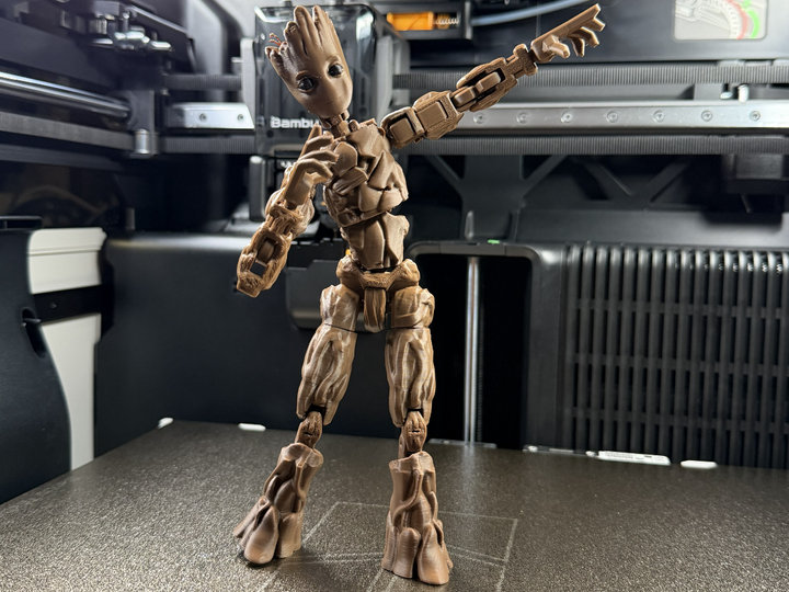 Фигурка Groot Dummy 13 Коричневый 12 См 3Д Печать - Фото 4 Фигурка Groot Dummy 13 Коричневый 12 См 3Д Печать - изображение 4