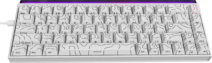 Klawiatura przewodowa Ajazz NK68 Red Switch USB White (NK68-R-S-W) - obraz 5