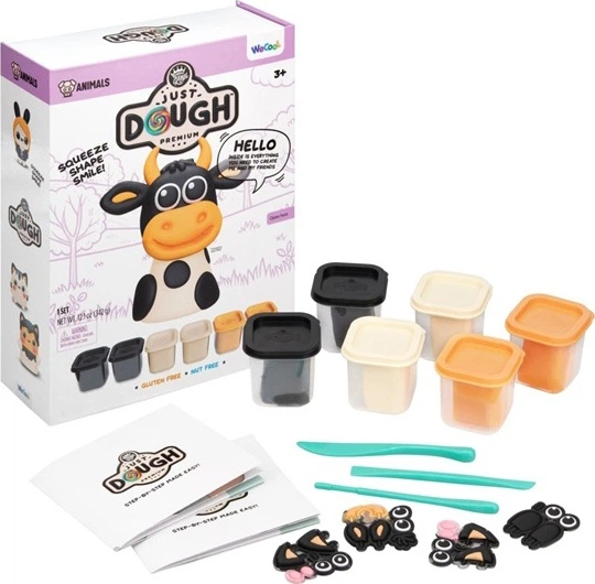 Zestaw kreatywny WeCool Just Dough: Krowa 1134122 (5056577766790) - obraz 2
