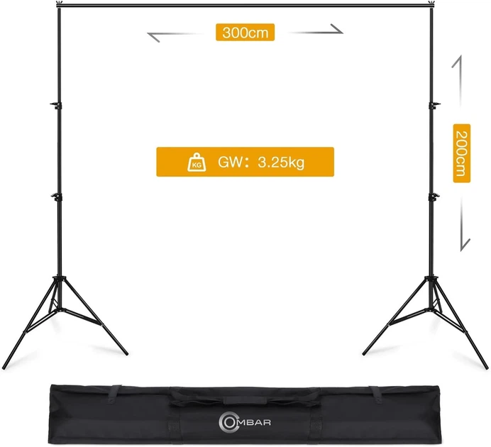 Тримач для фотофону OMBAR 2 x 3 м Чорний Б/В - изображение 3