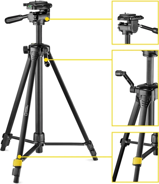 Штатив National Geographic NGPH000, 146 см Черный Б/В - изображение 3