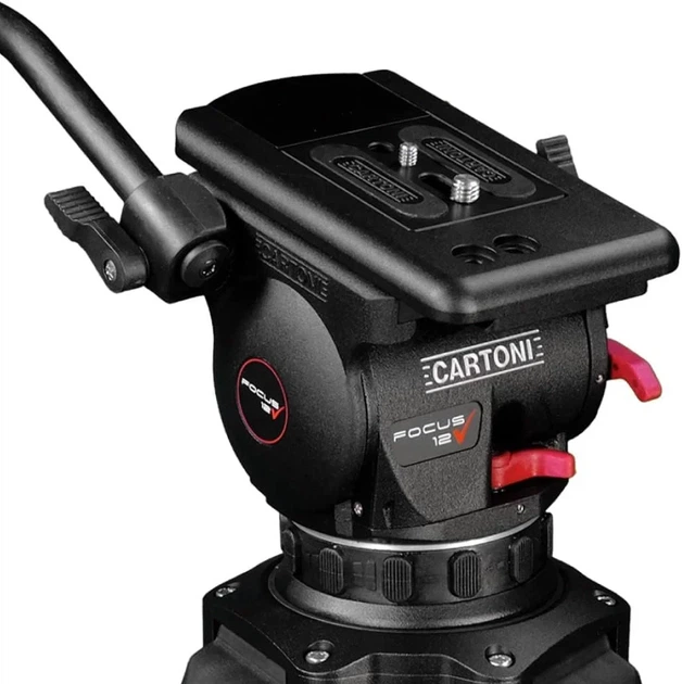 Головка для штативу CARTONI FOCUS 12 (HF1200) Чорний Б/В - Фото 1 Головка для штативу CARTONI FOCUS 12 (HF1200) Чорний Б/В - зображення 1