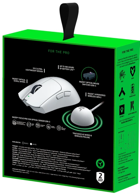 Мышь RAZER Viper V4 PRO Wireless White (RZ01-05630200-R3G1) – фото