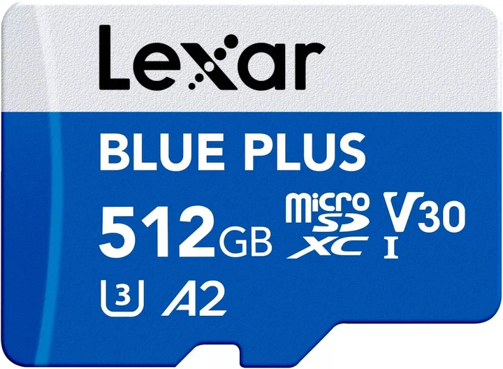 Карта пам'яті microSD Lexar Blue Plus 512GB з адаптером SD (LMSBLPL512G-BNANG) - зображення 2