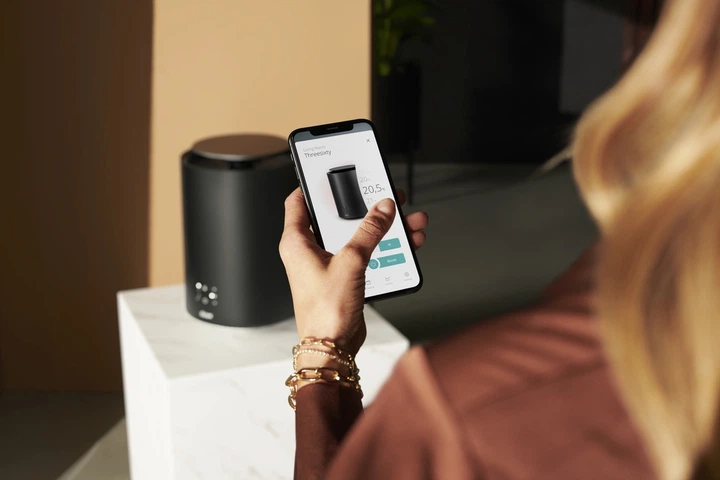 Тепловентелятор Duux Smart Threesixty 2 Farelka 360° Чорний - зображення 7