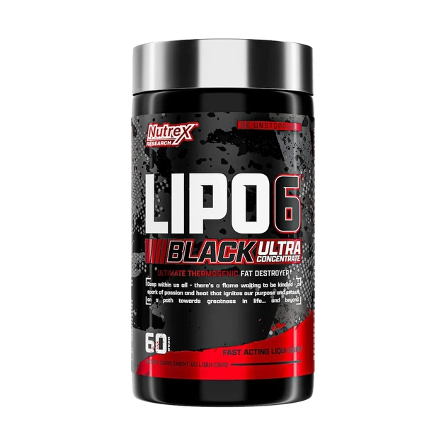 Жироспалювач Nutrex Lipo-6 Black Ultra Concentrate 60 капс | Потужна формула для схуднення - зображення 5