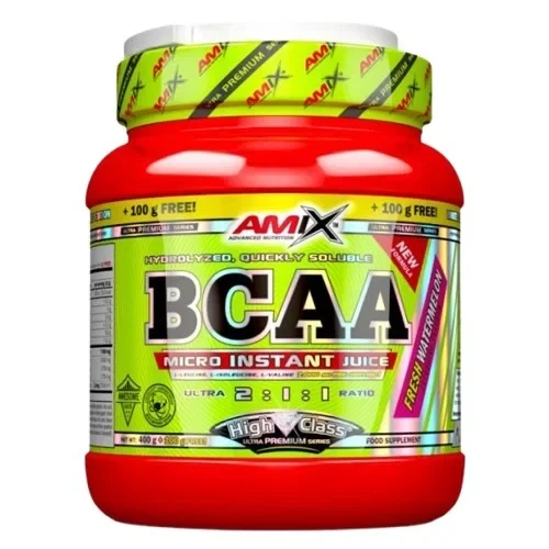Аминокислоты BCAA Micro Instant Juice Amix, ананас, 400 г+ 100 г - изображение 2